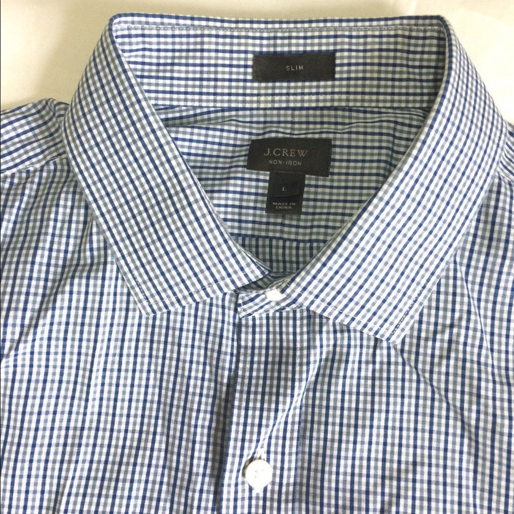 J. Crew Plaid shirt front buttons cotton